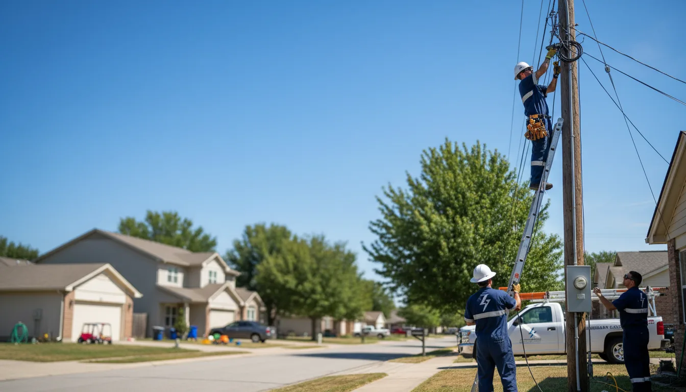 Residential electrician providing installation services in Angleton, TX